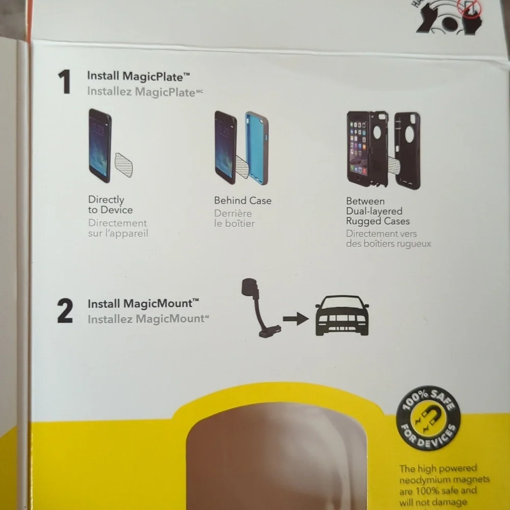 Scosche MagicMount Power Magnetic Mount for Mobile Devices - Black